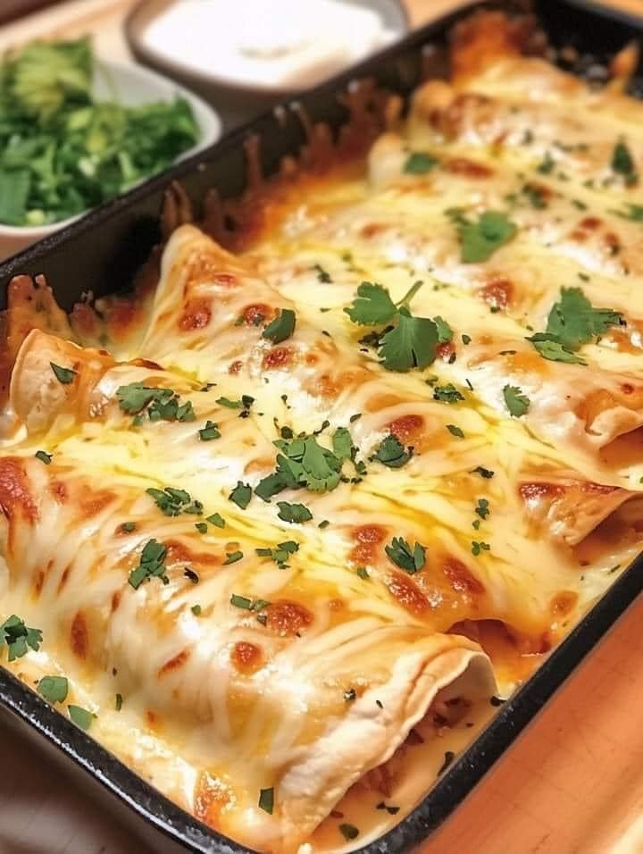 Chicken Enchiladas with Sour Cream White Sauce 460060055_122173104548041991_3378602128568212967_n