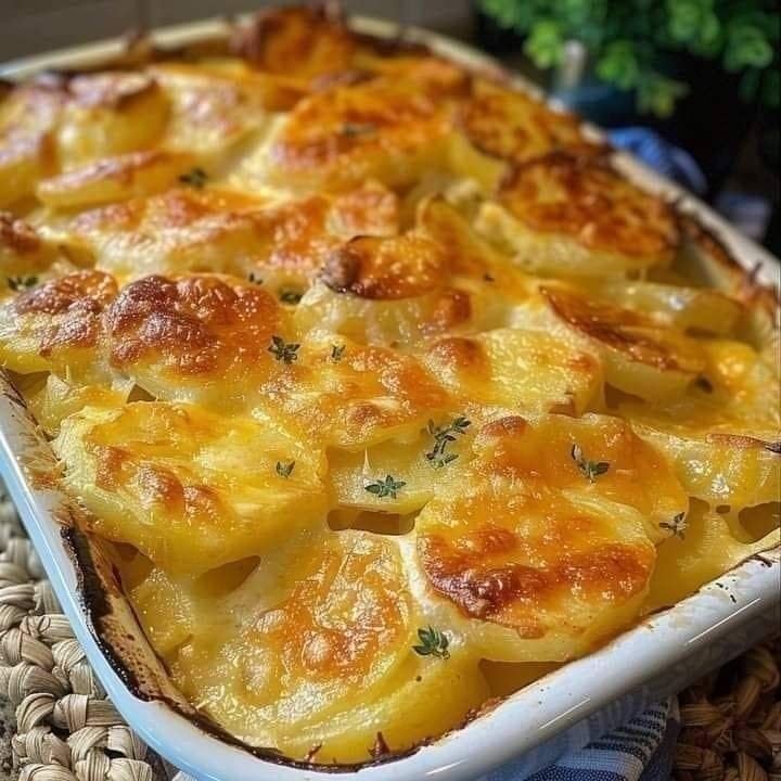 Recette de pommes de terre crémeuses gratinées 462261828_122162421878099587_5844428058734924239_n